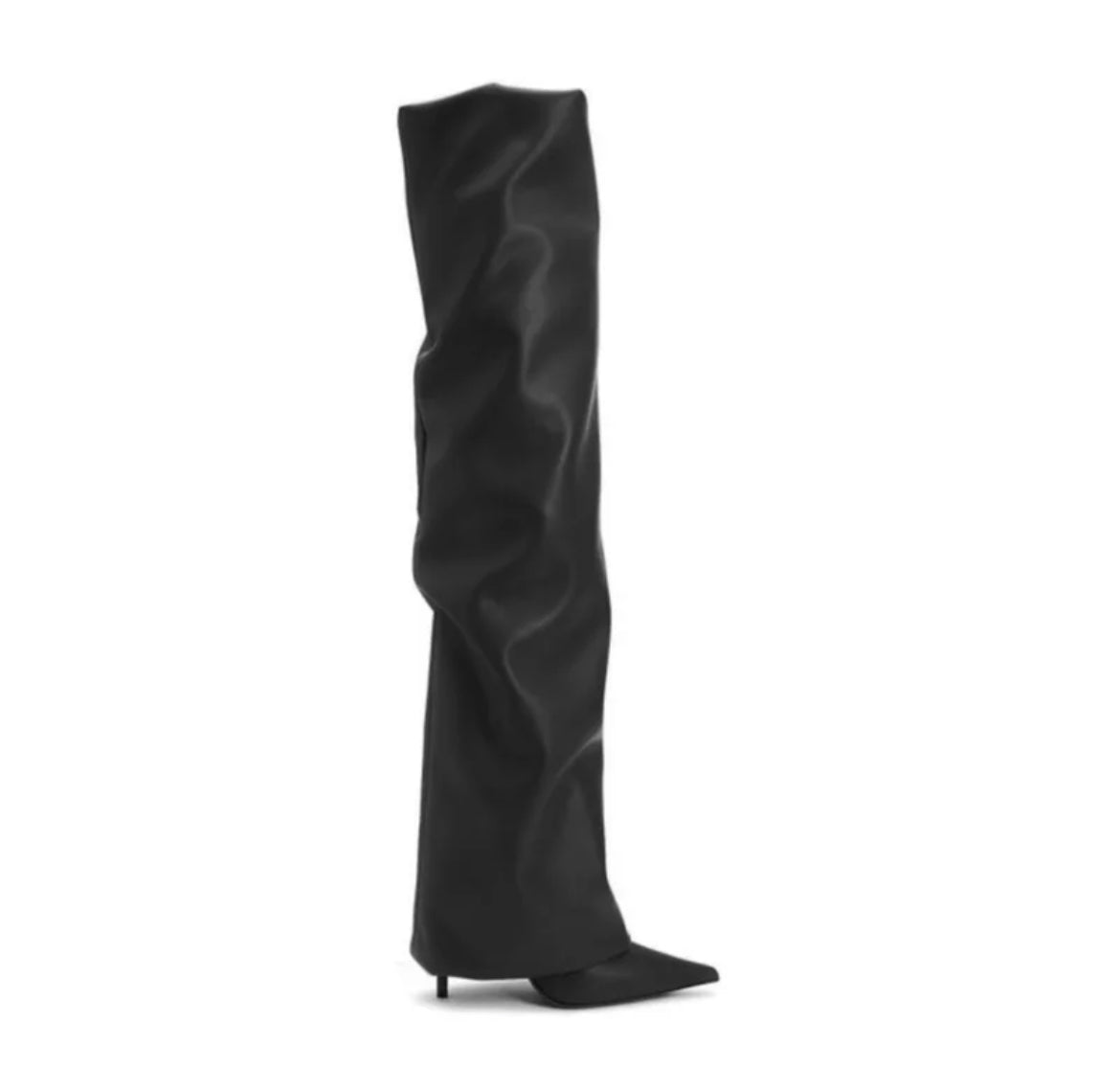 KNEE BOOTS BLACK.