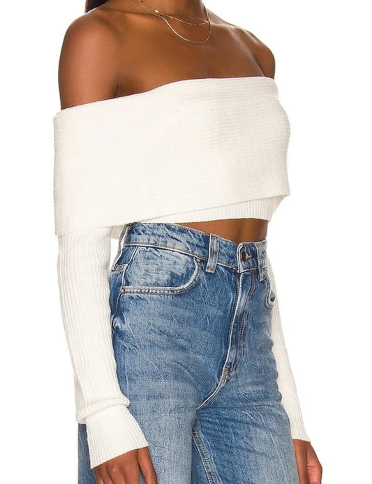 CREAM OFF SHOULDER